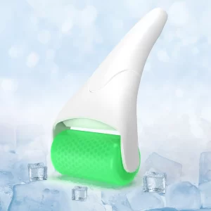 ice roller for face and body green plastic head white handle oem company