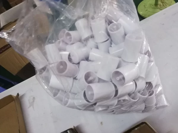 plastic head parts of stainless steel wheel for ice roller